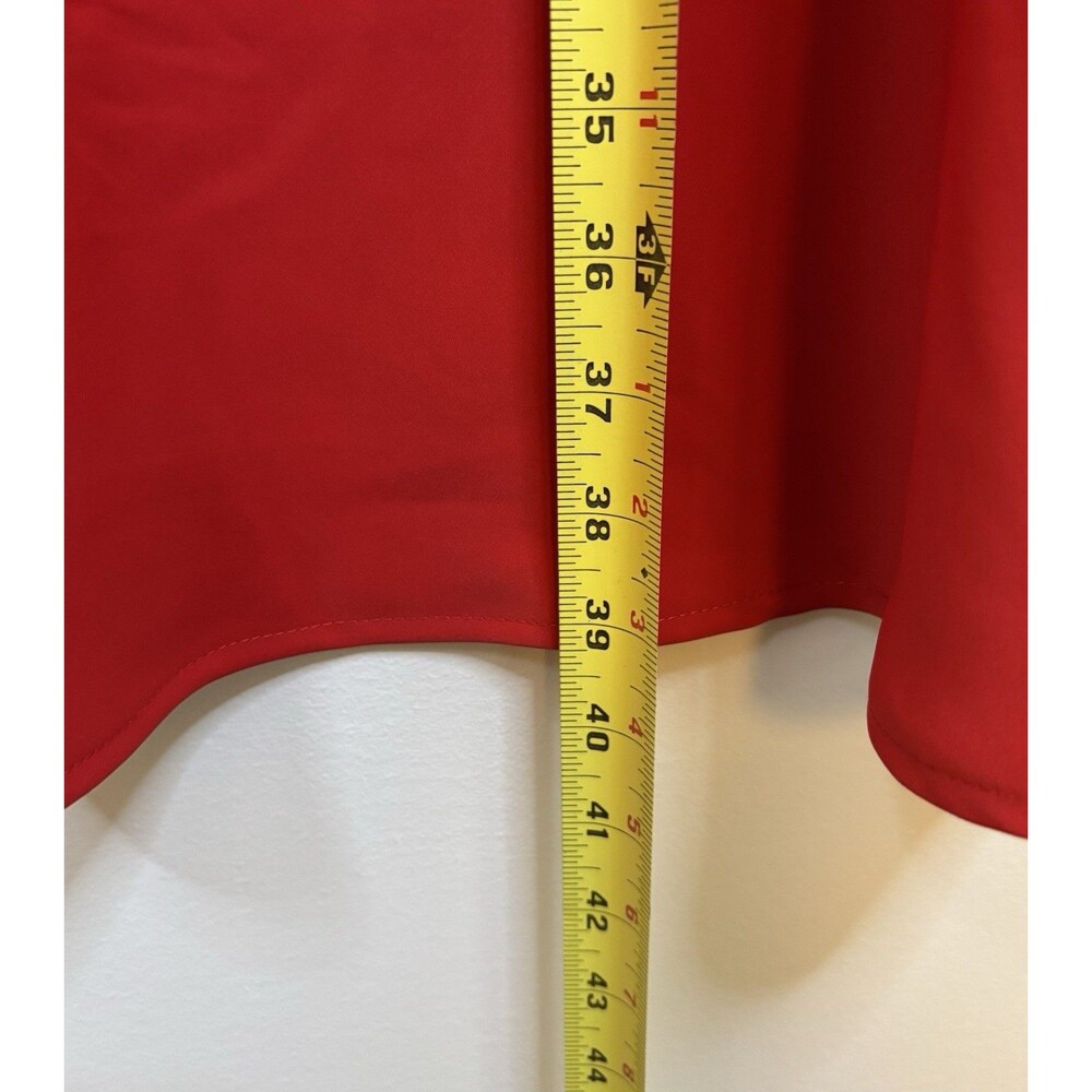 ABERCROMBIE & FITCH Red Maxi Skirt Womens Large Pull On Lined Long Colorful Boho - Picture 9 of 9